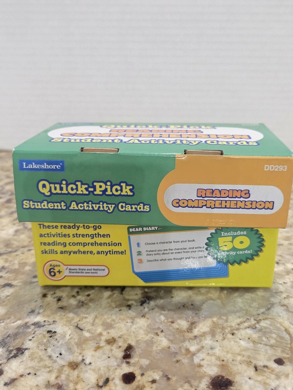 Lakeshore Quick Pick Reading Comprehension Student Activity Cards DD293 50 Cards
